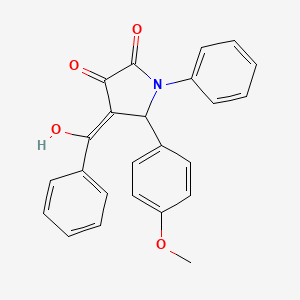 4-benzoyl-3-hydroxy-5-(4-methoxyphenyl)-1-phenyl-1,5-dihydro-2H-pyrrol-2-one