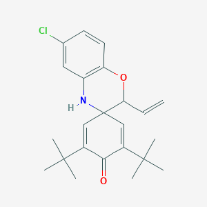 2',6'-ditert-butyl-6-chloro-2-vinyl-3,4-dihydrospiro[2H-1,4-benzoxazine-3,4'-[2,5]cyclohexadien]-1'-one