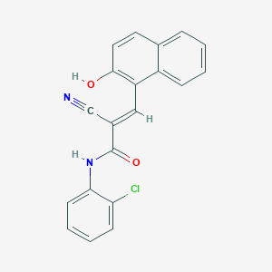 (2E)-N-(2-chlorophenyl)-2-cyano-3-(2-hydroxynaphthalen-1-yl)prop-2-enamide
