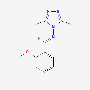 N-(2-methoxybenzylidene)-3,5-dimethyl-4H-1,2,4-triazol-4-amine