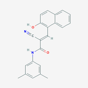 2-cyano-N-(3,5-dimethylphenyl)-3-(2-hydroxy-1-naphthyl)acrylamide