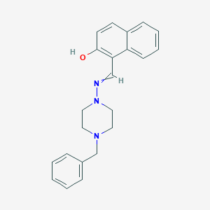 1-{[(4-Benzylpiperazin-1-yl)imino]methyl}naphthalen-2-ol