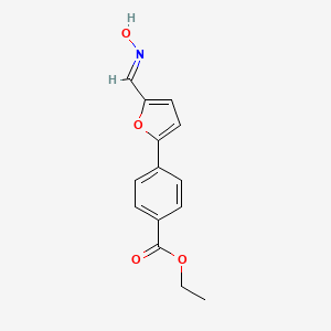 ethyl 4-[5-[(E)-hydroxyiminomethyl]furan-2-yl]benzoate