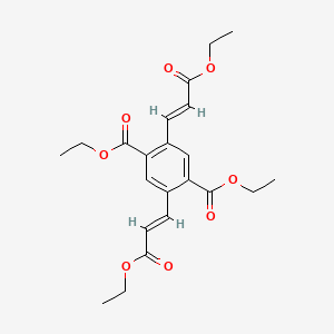 diethyl 2,5-bis[(1E)-3-ethoxy-3-oxoprop-1-en-1-yl]benzene-1,4-dicarboxylate