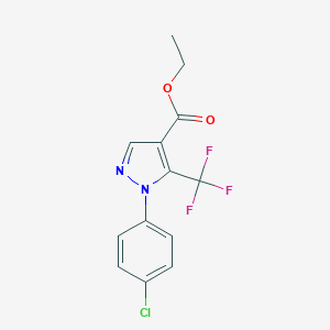 B038880 Ethyl 1-(4-chlorophenyl)-5-(trifluoromethyl)-1h-pyrazole-4-carboxylate CAS No. 112055-36-4