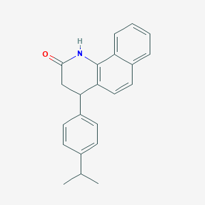 molecular formula C22H21NO B388802 4-(4-isopropylphenyl)-3,4-dihydrobenzo[h]quinolin-2(1H)-one 