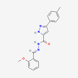 N'-[(E)-(2-methoxyphenyl)methylidene]-3-(4-methylphenyl)-1H-pyrazole-5-carbohydrazide