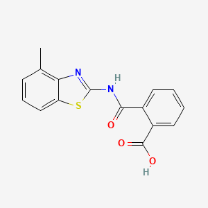 2-{[(4-methyl-1,3-benzothiazol-2-yl)amino]carbonyl}benzoic acid