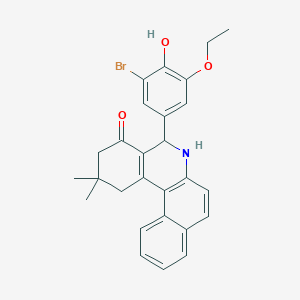 5-(3-bromo-5-ethoxy-4-hydroxyphenyl)-2,2-dimethyl-2,3,5,6-tetrahydrobenzo[a]phenanthridin-4(1H)-one