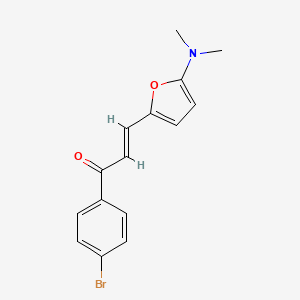 (E)-1-(4-bromophenyl)-3-[5-(dimethylamino)furan-2-yl]prop-2-en-1-one