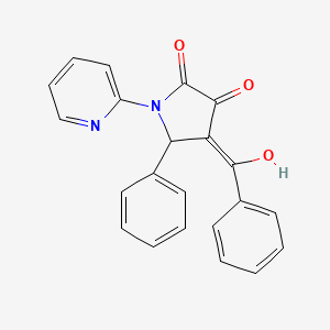 4-benzoyl-3-hydroxy-5-phenyl-1-(2-pyridinyl)-1,5-dihydro-2H-pyrrol-2-one