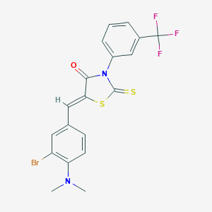 5-[3-Bromo-4-(dimethylamino)benzylidene]-2-thioxo-3-[3-(trifluoromethyl)phenyl]-1,3-thiazolidin-4-one