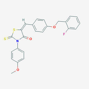 5-{4-[(2-Fluorobenzyl)oxy]benzylidene}-3-(4-methoxyphenyl)-2-thioxo-1,3-thiazolidin-4-one