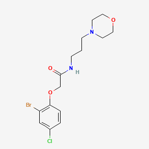 2-(2-bromo-4-chlorophenoxy)-N-(3-morpholin-4-ylpropyl)acetamide