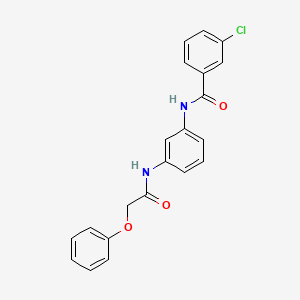 3-chloro-N-{3-[(phenoxyacetyl)amino]phenyl}benzamide