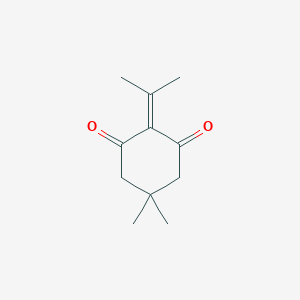 molecular formula C11H16O2 B038884 5,5-Dimethyl-2-(propan-2-ylidene)cyclohexane-1,3-dione CAS No. 122772-35-4