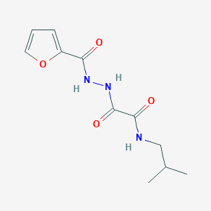 2-[2-(furan-2-carbonyl)hydrazinyl]-N-(2-methylpropyl)-2-oxoacetamide