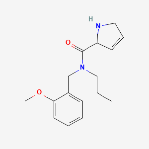 N-(2-methoxybenzyl)-N-propyl-2,5-dihydro-1H-pyrrole-2-carboxamide hydrochloride