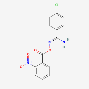 [(Z)-[amino-(4-chlorophenyl)methylidene]amino] 2-nitrobenzoate