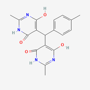 5,5'-[(4-methylphenyl)methylene]bis(6-hydroxy-2-methyl-4(3H)-pyrimidinone)