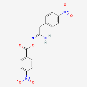 N'-[(4-nitrobenzoyl)oxy]-2-(4-nitrophenyl)ethanimidamide