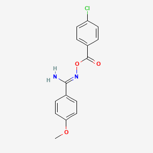 N'-[(4-chlorobenzoyl)oxy]-4-methoxybenzenecarboximidamide