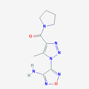4-[5-Methyl-4-(1-pyrrolidinylcarbonyl)-1H-1,2,3-triazol-1-yl]-1,2,5-oxadiazol-3-amine