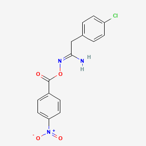 2-(4-chlorophenyl)-N'-[(4-nitrobenzoyl)oxy]ethanimidamide