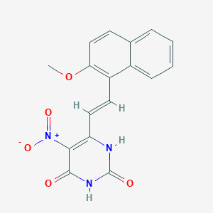 6-[2-(2-methoxy-1-naphthyl)vinyl]-5-nitro-2,4(1H,3H)-pyrimidinedione