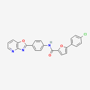 5-(4-chlorophenyl)-N-(4-[1,3]oxazolo[4,5-b]pyridin-2-ylphenyl)-2-furamide