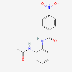 molecular formula C15H13N3O4 B3888755 N-[2-(acetylamino)phenyl]-4-nitrobenzamide 