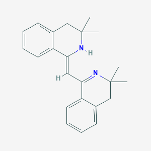 1-[(Z)-(3,3-dimethyl-2,4-dihydroisoquinolin-1-ylidene)methyl]-3,3-dimethyl-4H-isoquinoline