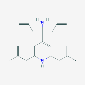 4-[2,6-bis(2-methyl-2-propen-1-yl)-1,2,3,6-tetrahydro-4-pyridinyl]-1,6-heptadien-4-amine