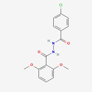 N'-(4-chlorobenzoyl)-2,6-dimethoxybenzohydrazide