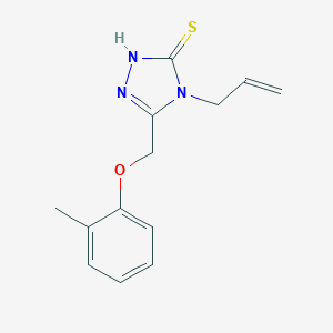 molecular formula C13H15N3OS B388879 4-allyl-5-[(2-methylphenoxy)methyl]-4H-1,2,4-triazole-3-thiol CAS No. 292644-20-3