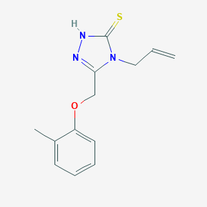 molecular formula C13H15N3OS B388879 4-alil-5-[(2-metilfenoxi)metil]-4H-1,2,4-triazol-3-tiol CAS No. 292644-20-3