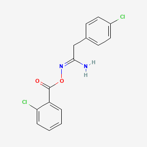 [(Z)-[1-amino-2-(4-chlorophenyl)ethylidene]amino] 2-chlorobenzoate