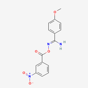 4-methoxy-N'-[(3-nitrobenzoyl)oxy]benzenecarboximidamide