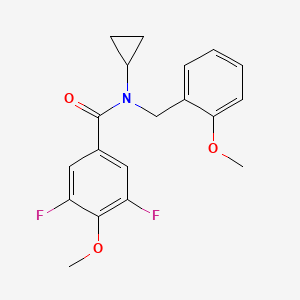 N-cyclopropyl-3,5-difluoro-4-methoxy-N-(2-methoxybenzyl)benzamide