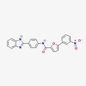 N-[4-(1H-benzimidazol-2-yl)phenyl]-5-(3-nitrophenyl)-2-furamide