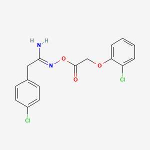 N'-{[(2-chlorophenoxy)acetyl]oxy}-2-(4-chlorophenyl)ethanimidamide