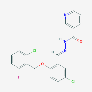 N'-{5-chloro-2-[(2-chloro-6-fluorobenzyl)oxy]benzylidene}nicotinohydrazide