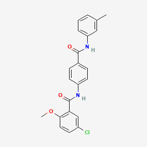 5-chloro-2-methoxy-N-(4-{[(3-methylphenyl)amino]carbonyl}phenyl)benzamide