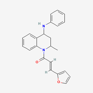 1-[3-(2-furyl)acryloyl]-2-methyl-N-phenyl-1,2,3,4-tetrahydro-4-quinolinamine