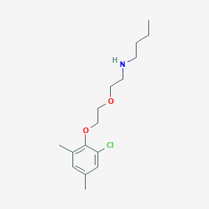 N-[2-[2-(2-chloro-4,6-dimethylphenoxy)ethoxy]ethyl]butan-1-amine