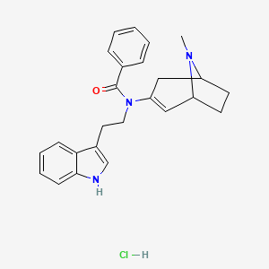 N-[2-(1H-indol-3-yl)ethyl]-N-(8-methyl-8-azabicyclo[3.2.1]oct-2-en-3-yl)benzamide;hydrochloride