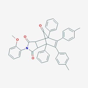 4-(2-Methoxyphenyl)-8,9-bis(4-methylphenyl)-1,7-diphenyl-4-azatricyclo[5.2.1.0~2,6~]dec-8-ene-3,5,10-trione