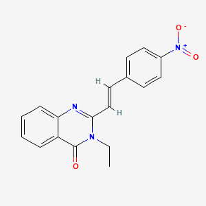 3-ethyl-2-[2-(4-nitrophenyl)vinyl]-4(3H)-quinazolinone