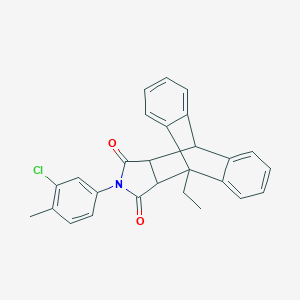 17-(3-Chloro-4-methylphenyl)-1-ethyl-17-azapentacyclo[6.6.5.0~2,7~.0~9,14~.0~15,19~]nonadeca-2,4,6,9,11,13-hexaene-16,18-dione (non-preferred name)