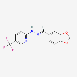 1,3-BENZODIOXOLE-5-CARBALDEHYDE 5-[5-(TRIFLUOROMETHYL)-2-PYRIDYL]HYDRAZONE